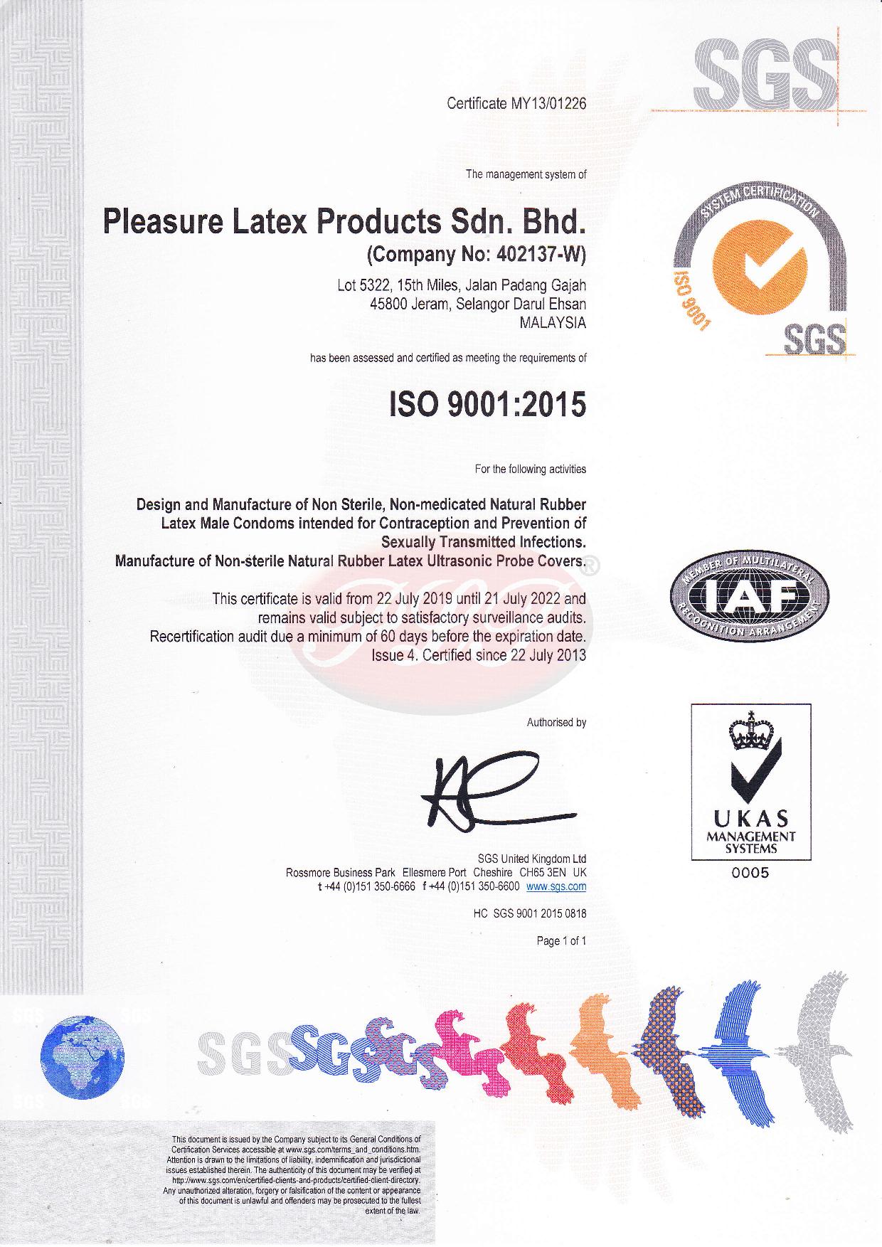 ISO 9001 QMS Certificate