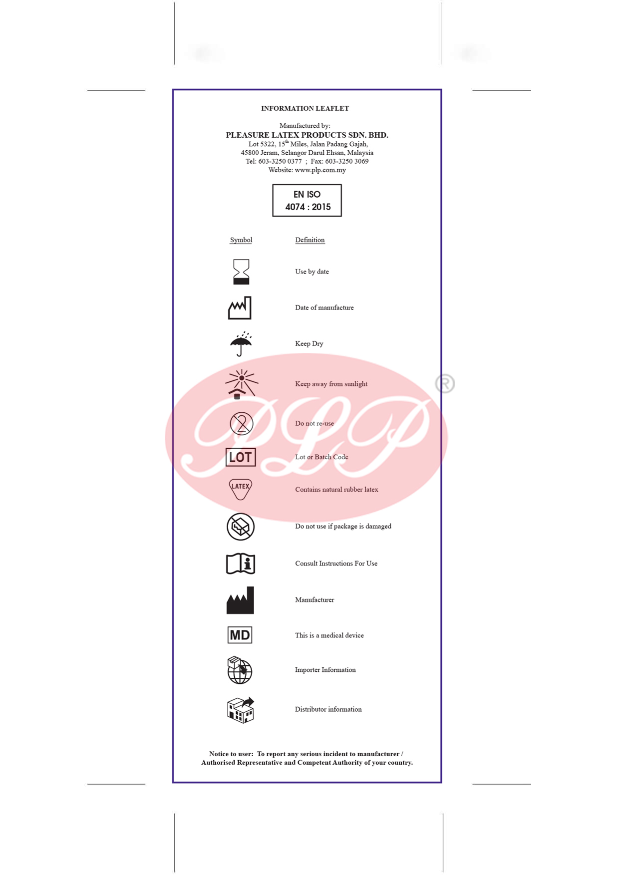 Condom - EN ISO 4074 : 2015